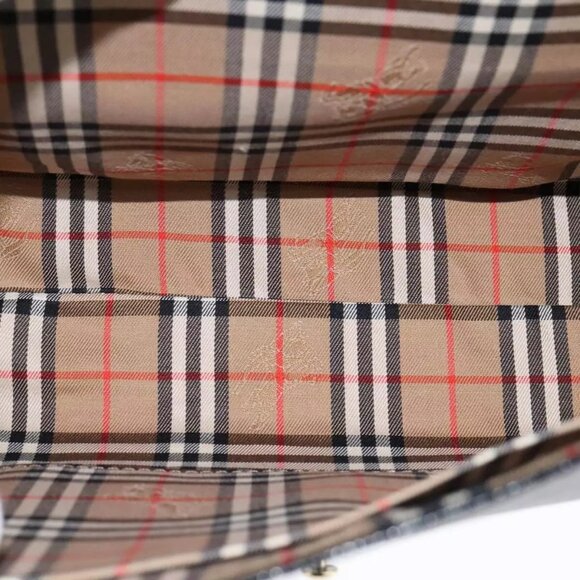 Burberrys Hand Bag Leather Black Auth - Picture 10 of 16